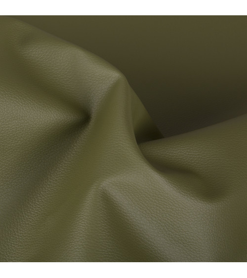 Karla faux leather coupon 140x50cm khaki green
