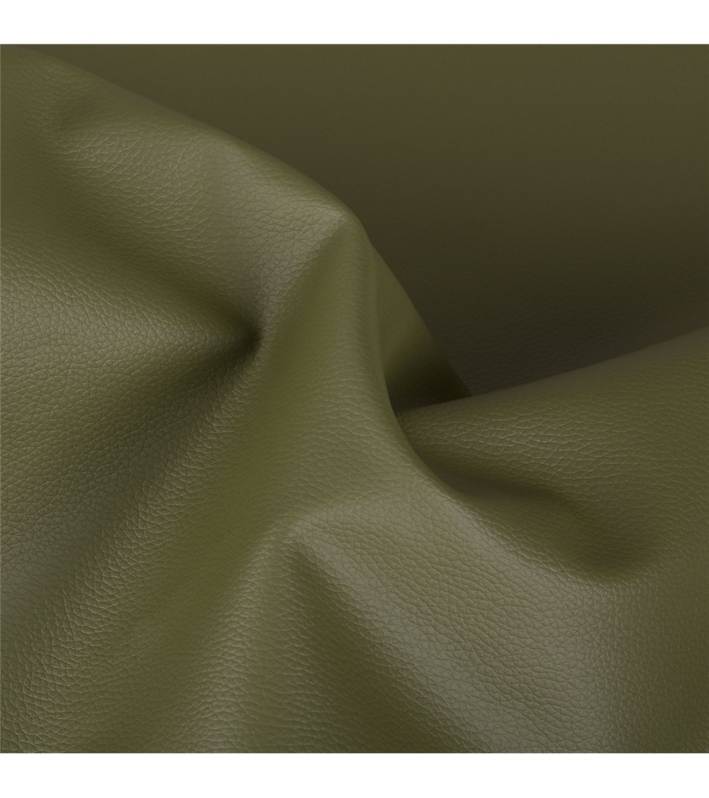 Coupon karla simili cuir 140x50cm vert kaki