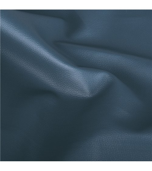 Coupon karla simili cuir 140x50cm bleu jeans
