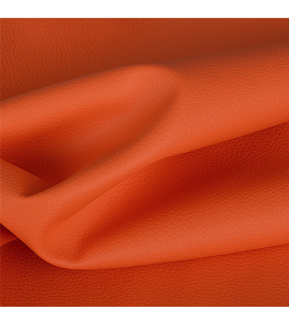 Coupon karla simili cuir 140x50cm orange