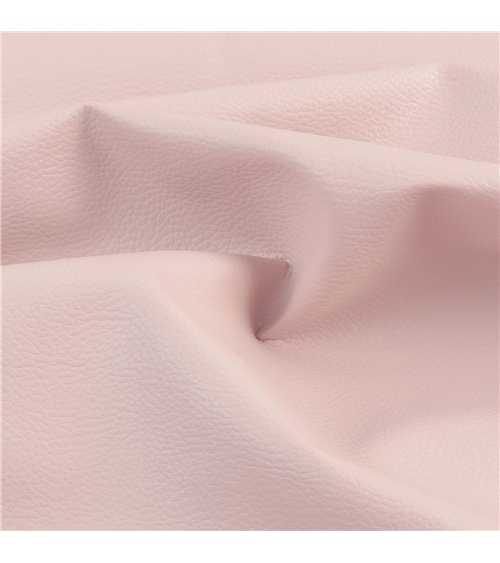 Coupon karla simili cuir 140x50cm rose blush