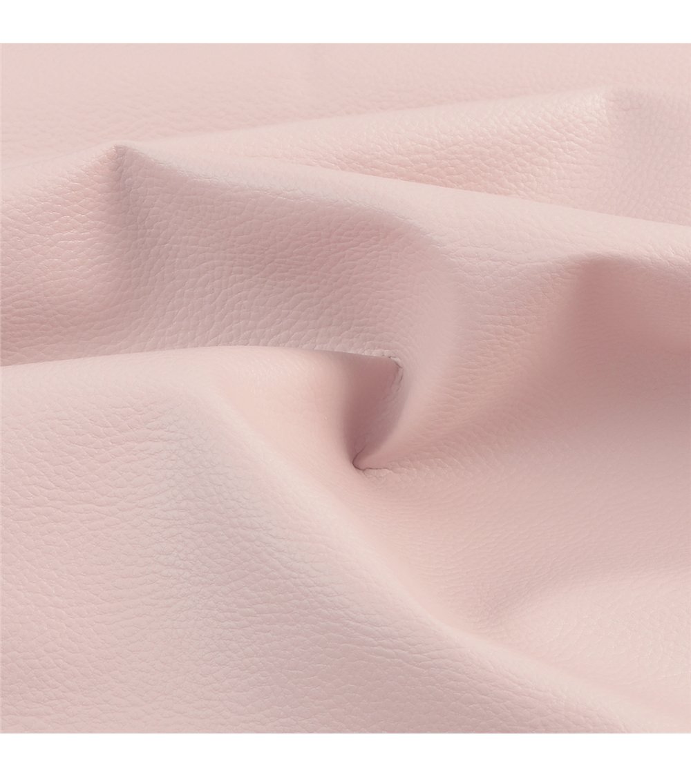 Coupon karla simili cuir 140x50cm rose blush