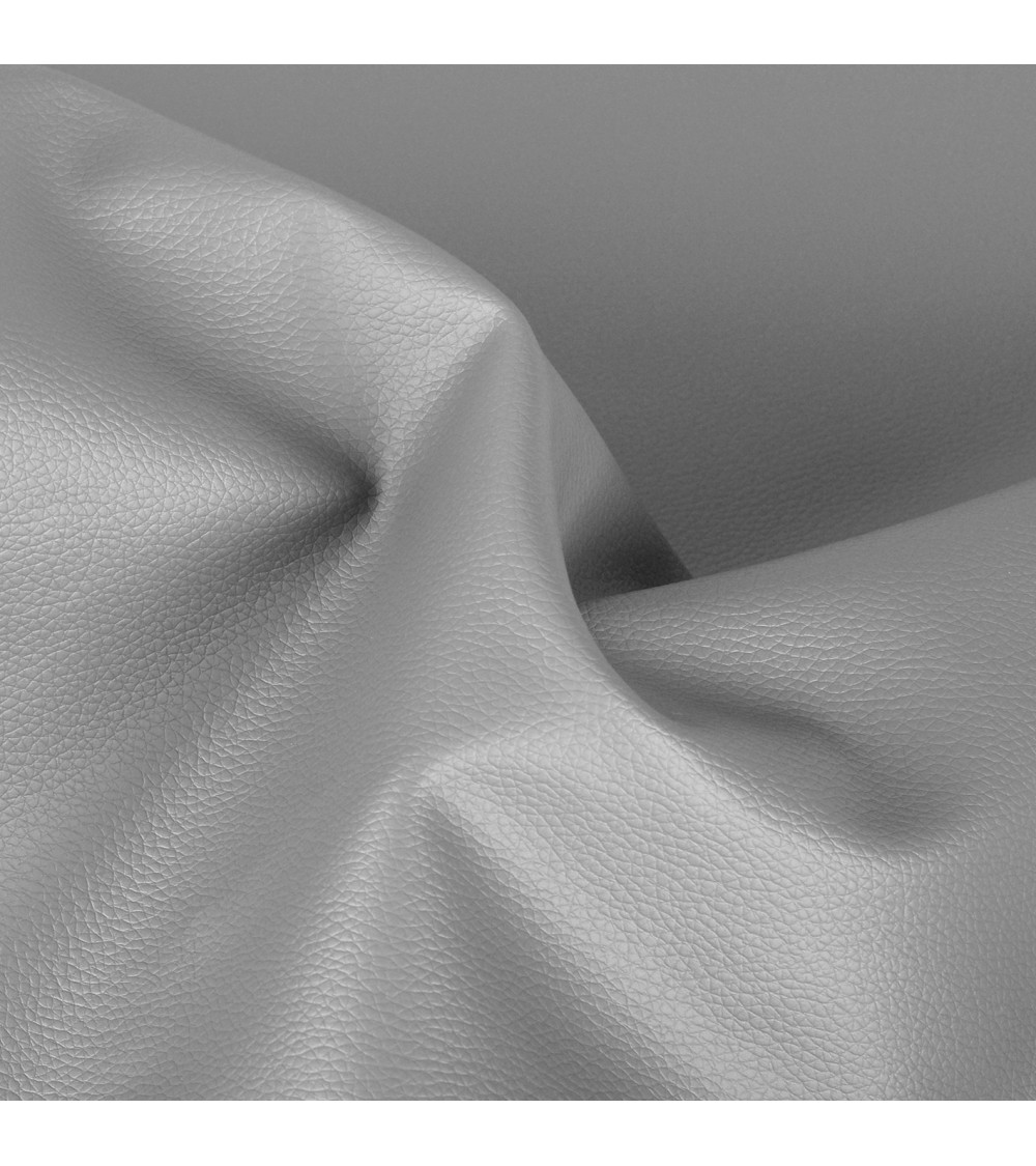 Cupón de piel sintética Karla ratón 140x50cm