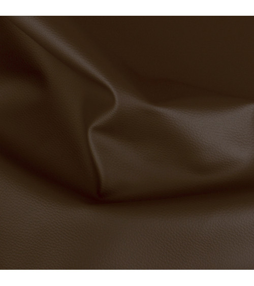 Karla faux leather coupon 140x50cm dark brown