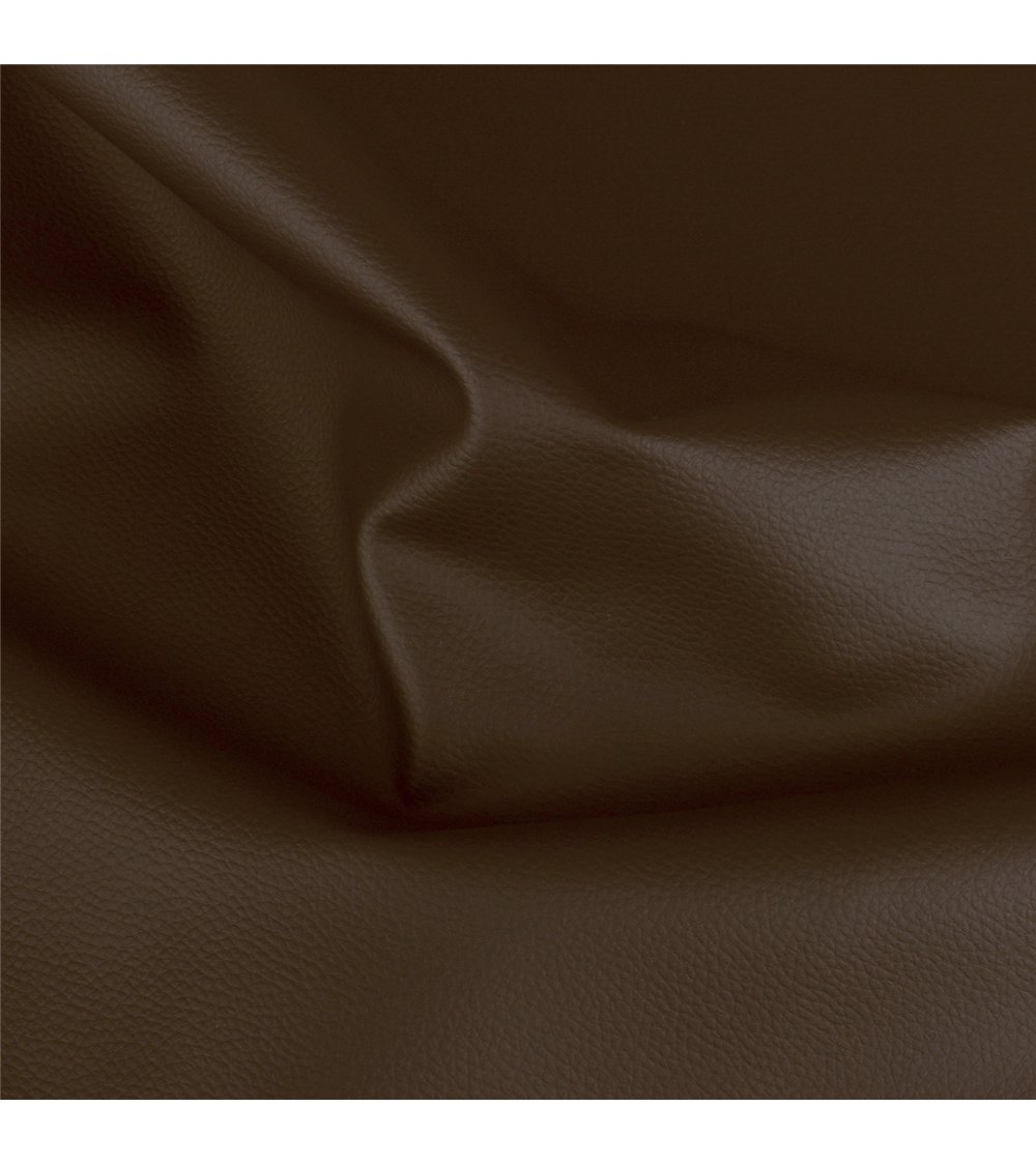 Coupon karla simili cuir 140x50cm marron foncé