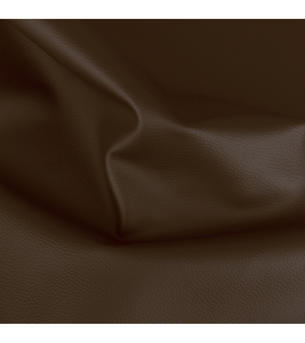 Karla faux leather coupon 140x50cm dark brown