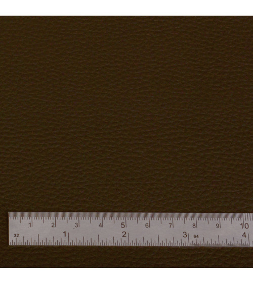 Cupón de piel sintética Karla 140x50cm marrón oscuro