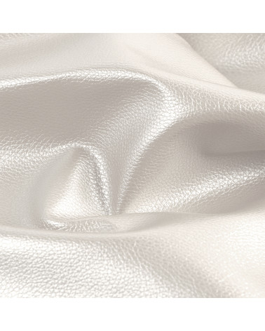 Coupon karla stella in similpelle metallizzata 140x50 cm bianca