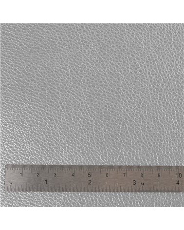 Coupon karla simili cuir star métallique 140x50cm argent