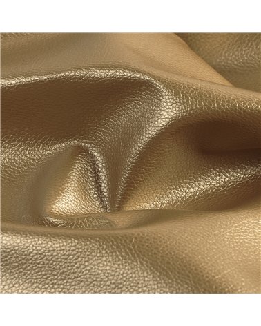 Coupon karla simili cuir star métallique 140x50cm or