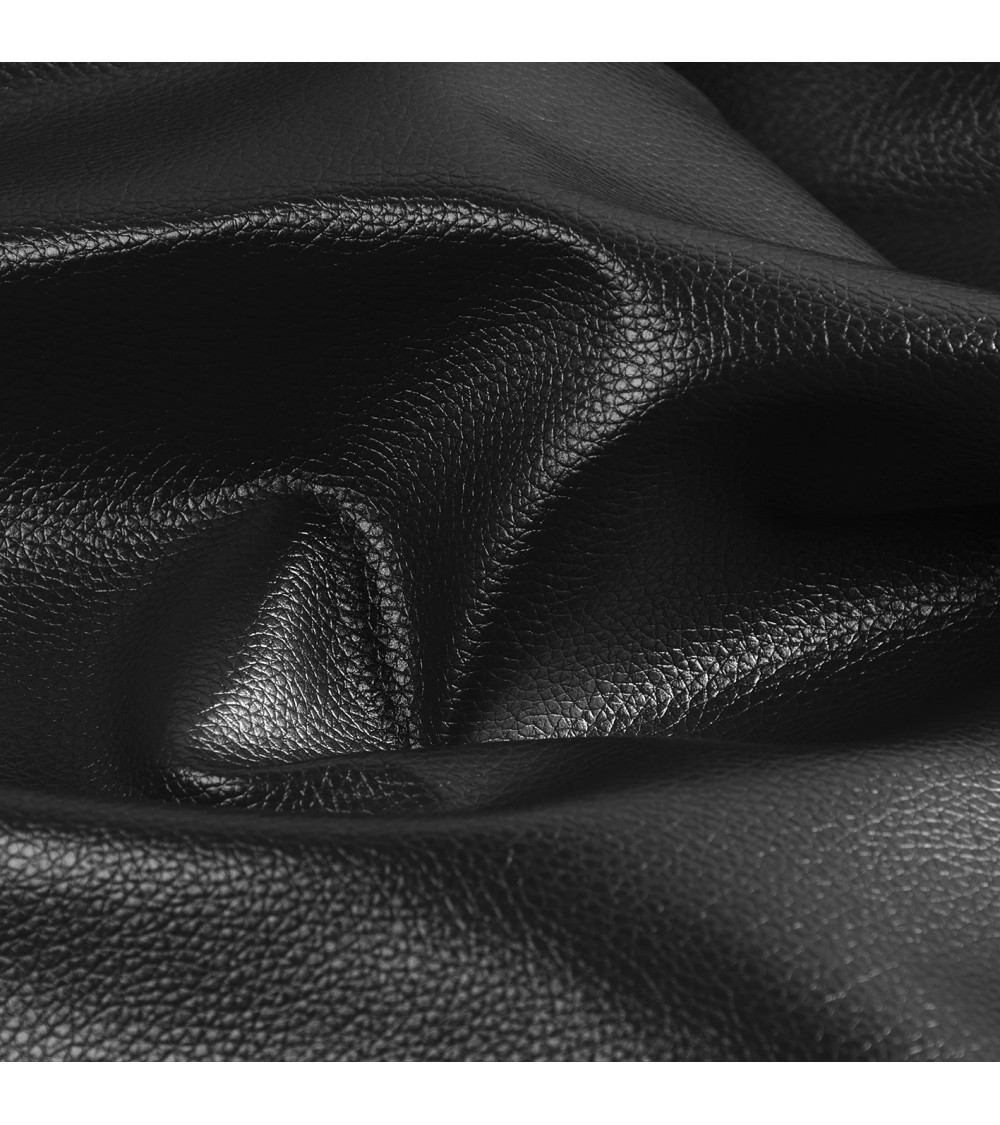 Coupon karla imitation leather star metallic 140x50cm black