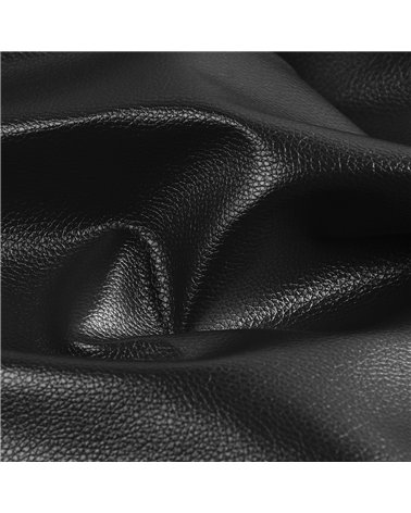 Coupon karla simili cuir star métallique 140x50cm noir