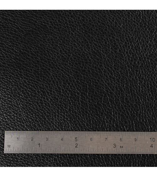 Coupon karla imitation leather star metallic 140x50cm black