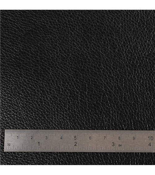 Coupon karla simili cuir star métallique 140x50cm noir
