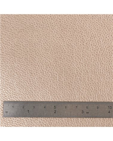 Coupon karla simili cuir star métallique 140x50cm pierre