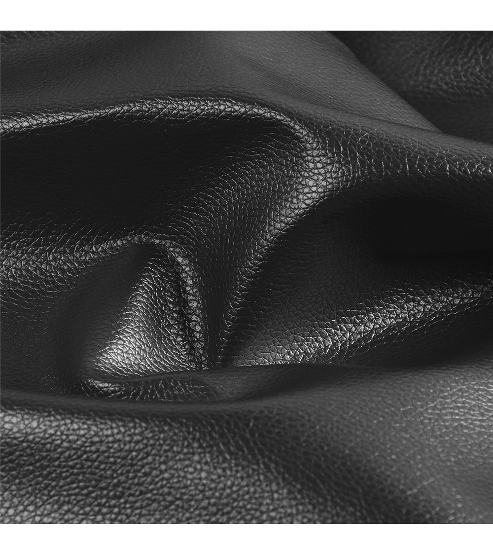 Coupon karla simili cuir star métallique 140x50cm gris ardoise