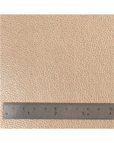 Coupon karla simili cuir star métallique 140x50cm taupe