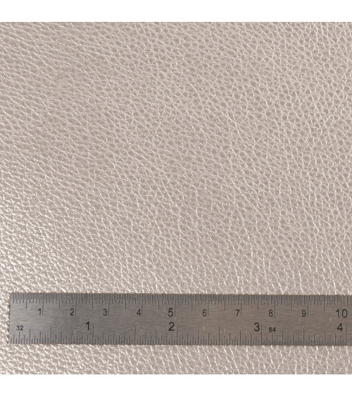 Coupon karla stella in similpelle metallizzata 140x50 cm grigio chiaro