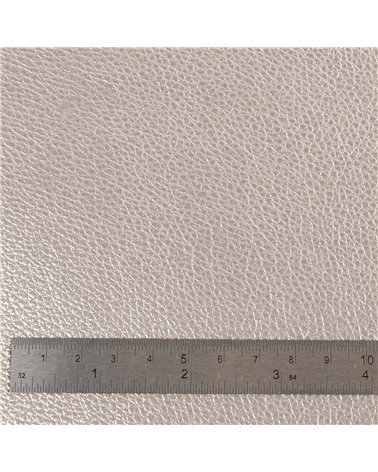 Coupon karla simili cuir star métallique 140x50cm gris clair