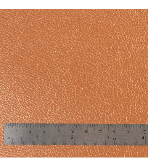 Coupon karla imitation leather star metallic 140x50cm rust