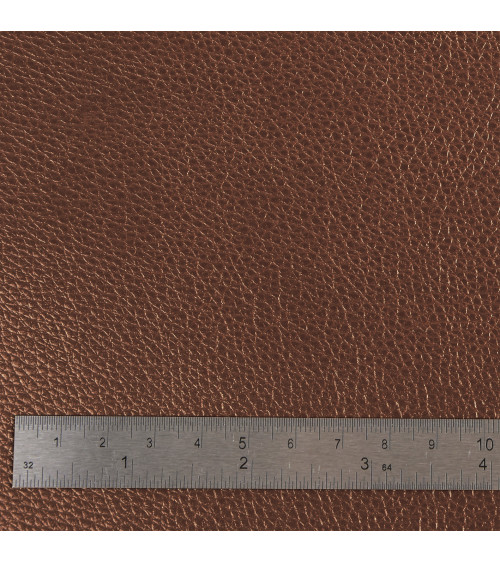 Coupon karla stella in similpelle metallizzata 140x50 cm marrone chiaro