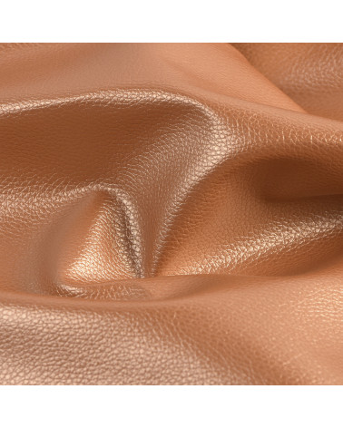 Coupon karla stella in similpelle metallizzata 140x50cm rame