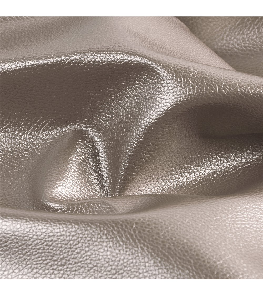 Coupon karla simili cuir star métallique 140x50cm sable glacé