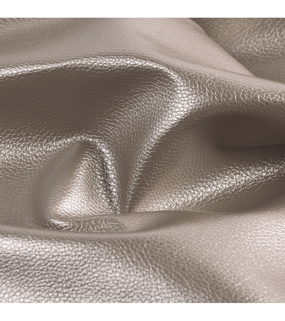 Gutschein Karla Kunstleder Stern Metallic 140x50cm Iced Sand