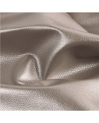 Coupon karla simili cuir star métallique 140x50cm sable glacé