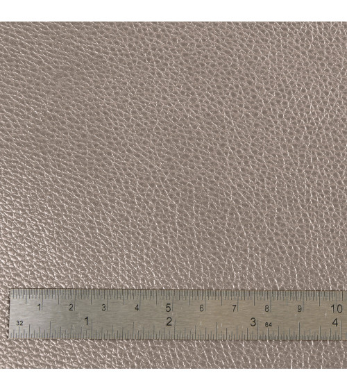 Coupon karla stella in similpelle metallizzata 140x50 cm sabbia ghiacciata