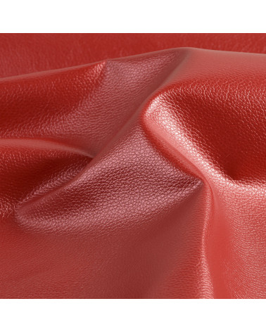 Gutschein Karla Kunstleder Stern metallic 140x50cm rot metallic