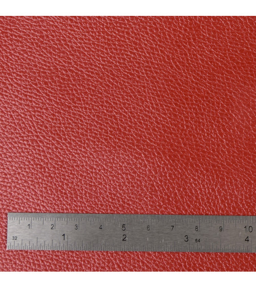 Gutschein Karla Kunstleder Stern metallic 140x50cm rot metallic