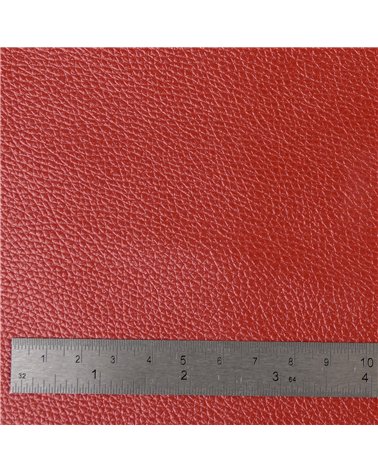 Coupon karla simili cuir star métallique 140x50cm rouge métal