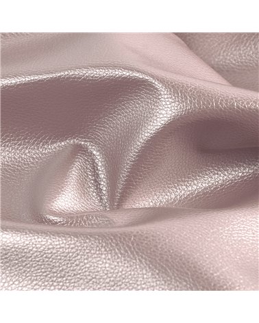 Coupon karla simili cuir star métallique 140x50cm rose métallisé
