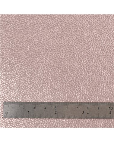 Coupon karla simili cuir star métallique 140x50cm rose métallisé
