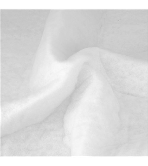 Coupon de ouatine 1m50 x 1m50 blanc