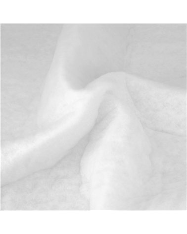 Coupon de ouatine 1m50 x 1m50 blanc
