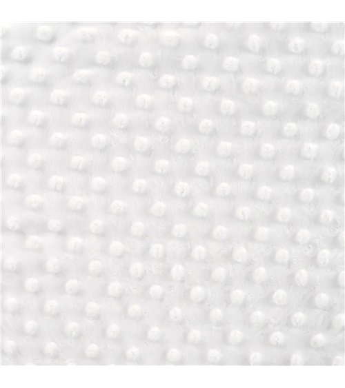 Coupon minky 50x140cm blanc