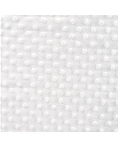 Coupon minky 50x140cm blanc