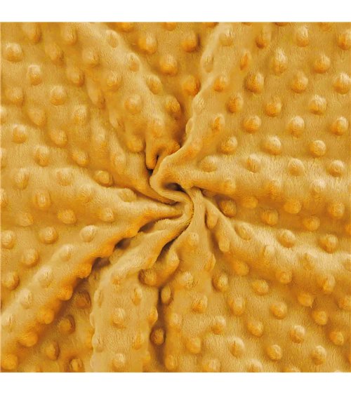 Coupon minky 50x140cm safran