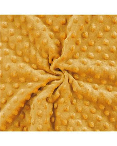 Coupon minky 50x140cm safran
