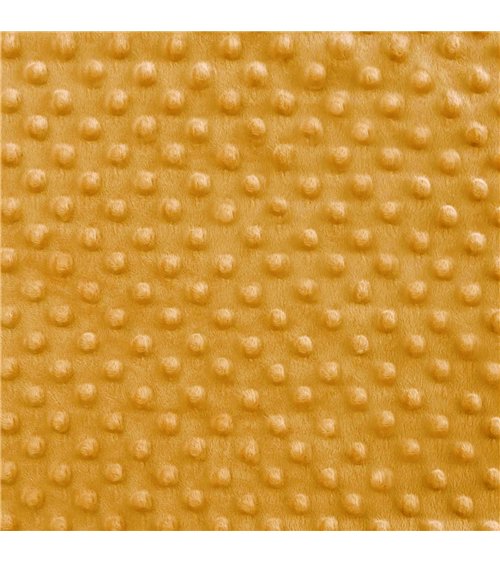 Coupon minky 50x140cm safran