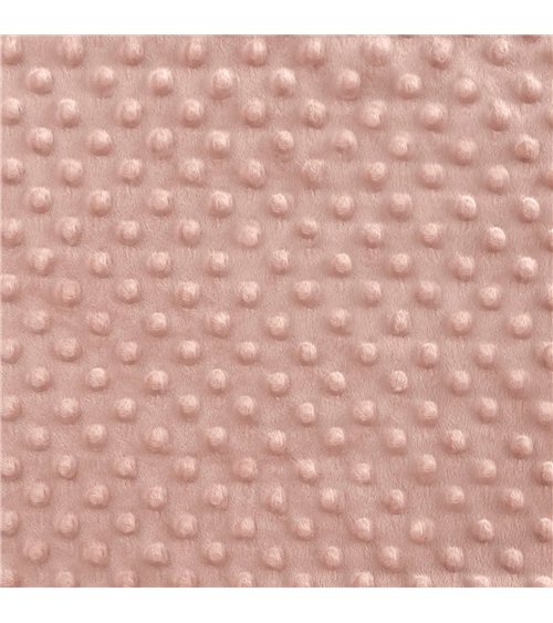 Coupon minky 50x140cm vieux rose