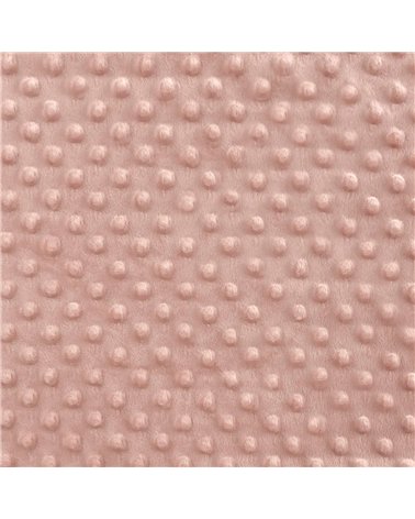 Coupon minky 50x140cm vieux rose