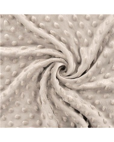 Coupon minky 50x140cm gris clair
