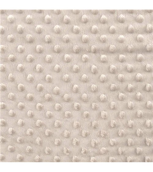 Coupon minky 50x140cm gris clair