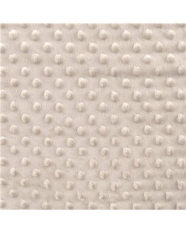 Coupon minky 50x140cm gris clair