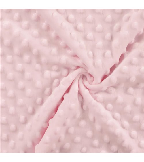 Coupon minky 50x140cm rose clair