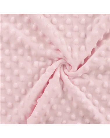 Coupon minky 50x140cm rose clair