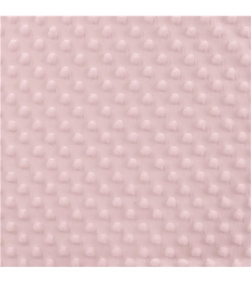 Coupon minky 50x140cm rose clair